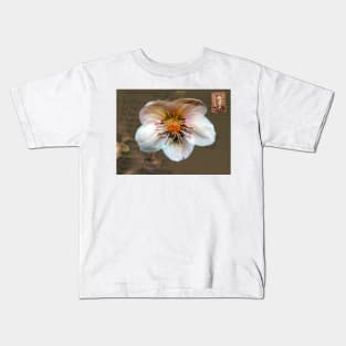 Helleborus on Vintage Postcard Kids T-Shirt